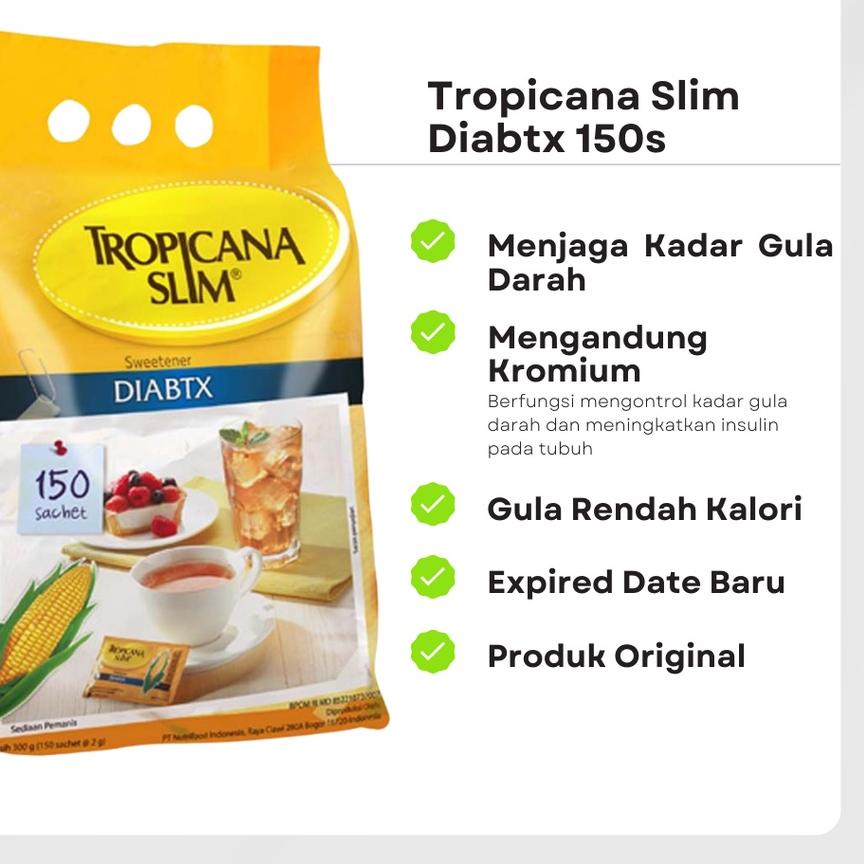 

✩ TROPICANA SLIM DIABTX Diabet isi 150 SACHET ➷