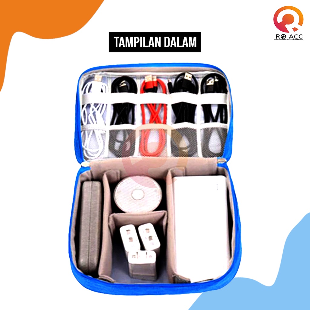 [RO ACC] NVN-BO1 TAS BAG ORGANIZER KABEL DATA / CHARGER / HEADSET / POWER BANK / FLASH DISK