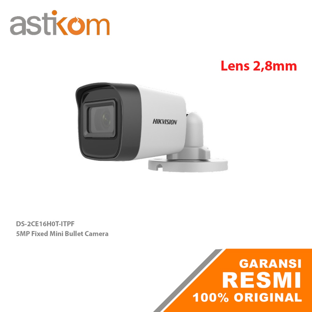 Kamera CCTV Camera Analog HIKVISION DS-2CE16H0T-ITPF (2.8mm) 5MP