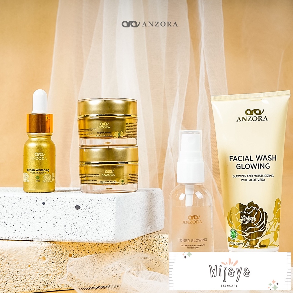 Anzora skincare glow klinik/glow bpom/acne termurah terlaris
