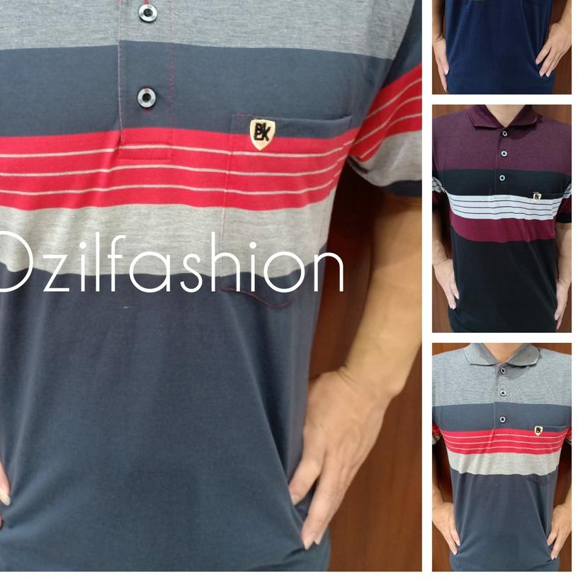 ➬ KAOS KERAH PRIA/KAOS MOTIF /KAOS B B ♗