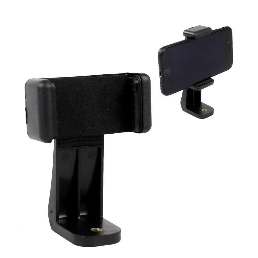 Smartphone Clip Bracket Holder Mount Tripod Monopod - F360 - Black