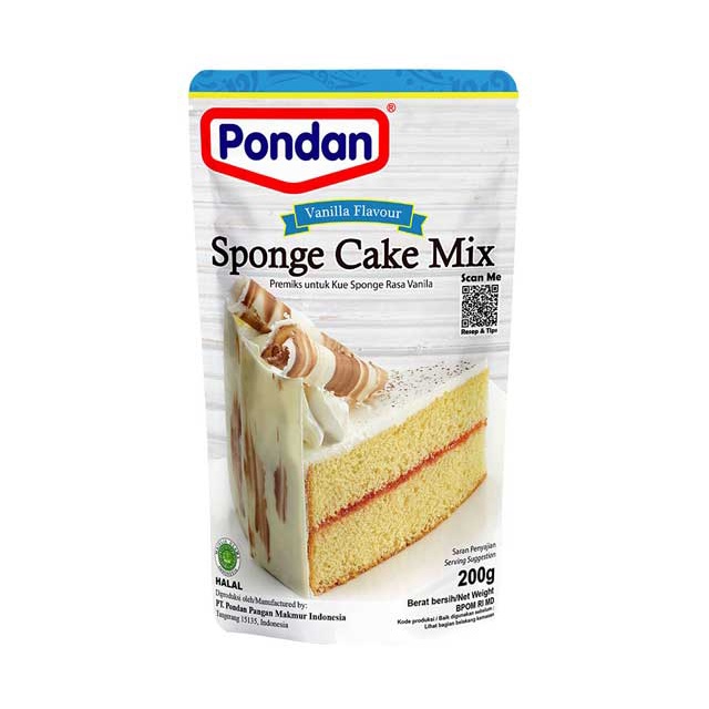 

PONDAN SPONGE CAKE MIX VANILLA 200GR