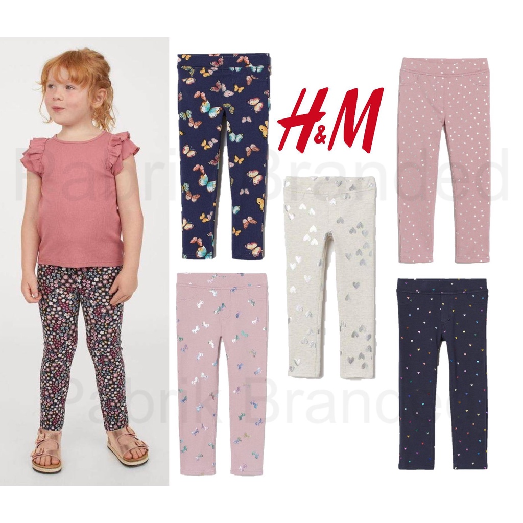 Pabrik branded Hnm jegging girls kids 1 2 3 4 5 6 7 8 9 10 11 12 13 14 years tahun jegging celana pa
