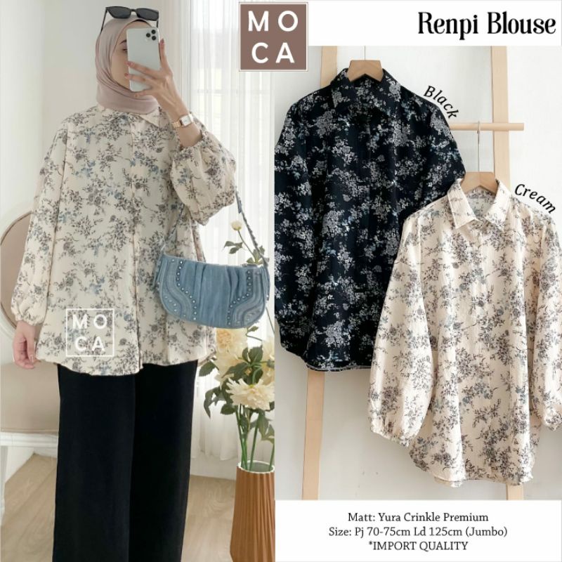 Renpi Blouse Yura Crinkle by Moca