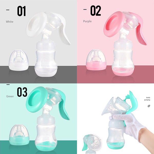 BARU LIN109 Pompa Asi Silikon Portable Manual Breast Pump 180ml-Your Affordable Quality!