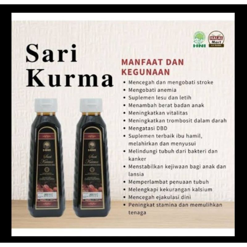 

sari kurma hni 350 gram