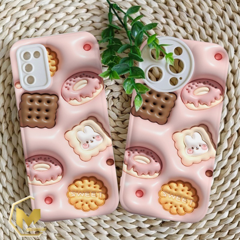 SS146 SOFTCASE MOTIF COOKIES AKSEN 3D FOR IPHONE 6 6+ 7 8 SE 2020 7+ 8+ X XS XR XS MAX 11 12 13 14 PRO MAX MA4081