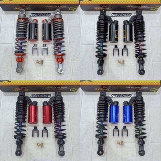 Shockbreaker  FastBikes FB-63 As RAINBOW Series Plus Anting Shockbreaker tabung atas metic bebek 340mm,320mm,280mm universal