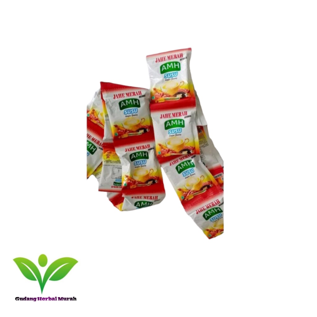 

Jahe Merah AMH SUSU Jahe Merah Plus Ginseng Dan Habbatussauda Per RENCENG Isi 10 Sachet Harga Grosir