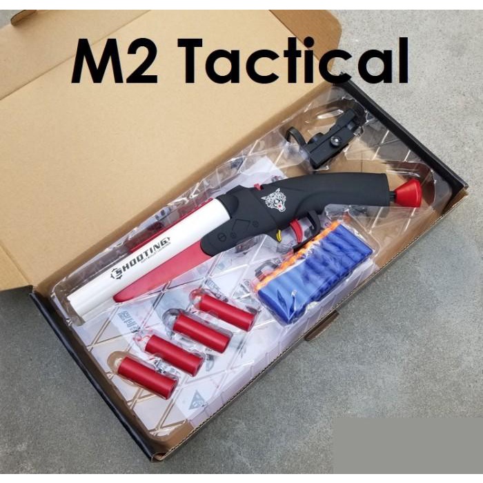 HDS 68 Double Barrel Shotgun Shell Ejection Dart Blaster Kid Version