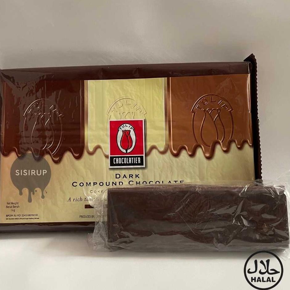 

☟ 1 KG DARK CHOCOLATE TULIP 1 KG / DARK COMPOUND TULIP ♘