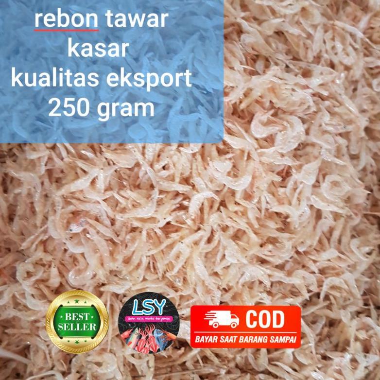 

Terbaru udang rebon tawar kasar kualitas eksport ( asli tawar ) 250gr