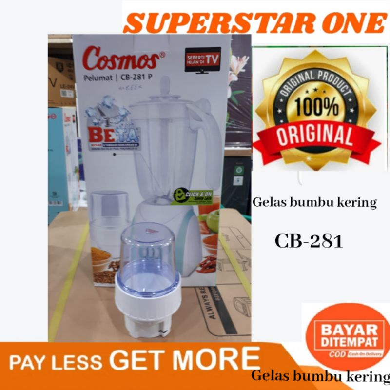 Gelas Bumbu Kering Blender Cosmos CB-281 cb281 cb 281 gelas bumbu blender cosmos cb 281