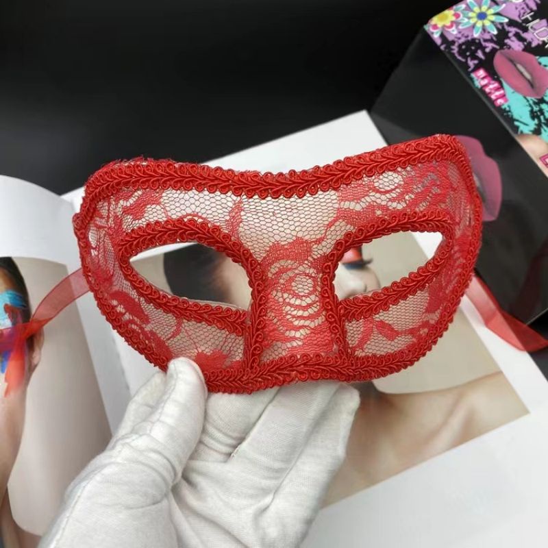 Topeng Pesta Sexy Mask Topeng Wanita Topeng Halloween Lace Eye Mask Party