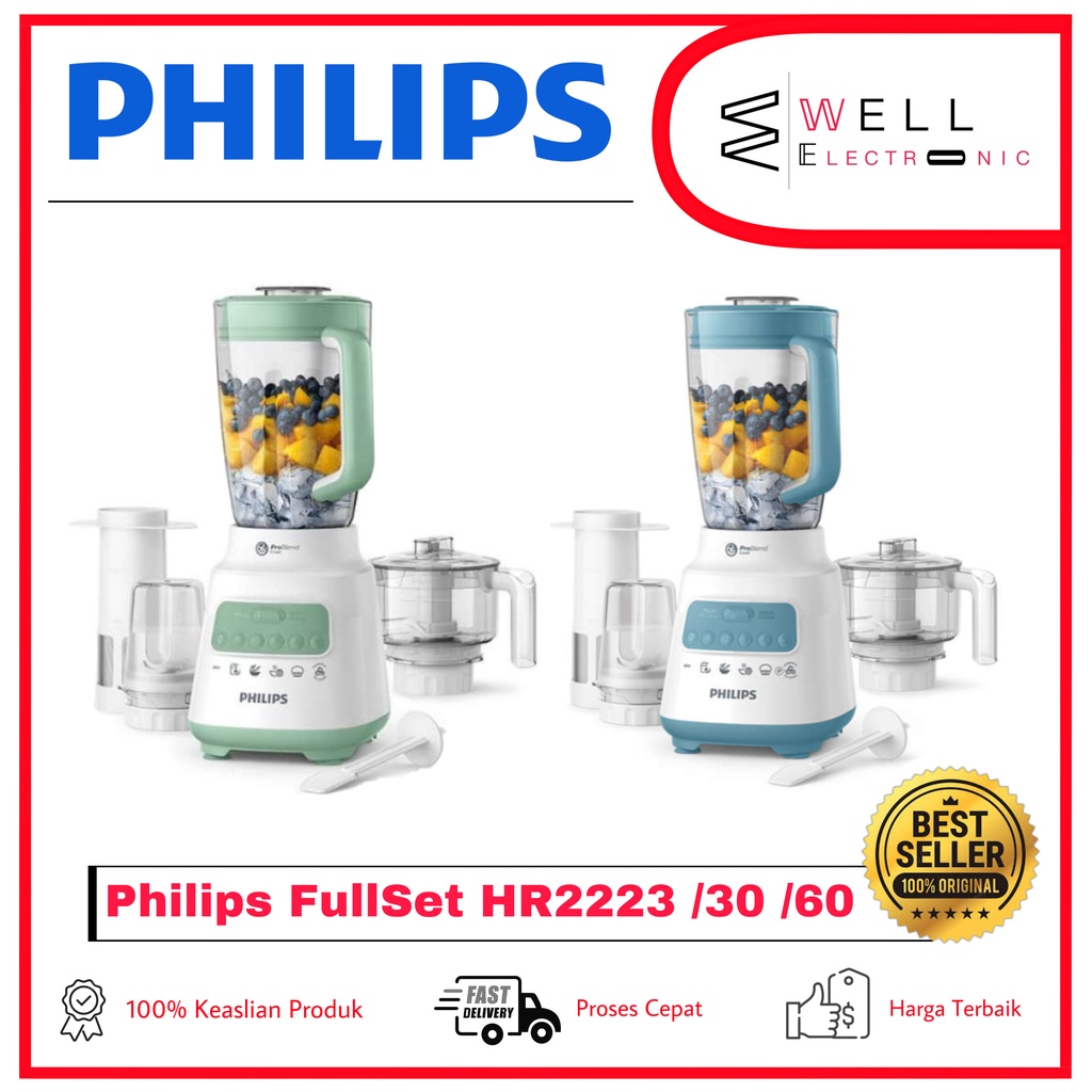 PHILIPS BLENDER PLASTIK/MIKA 4IN1 HR2223/60 HR2223/30 HR 2223