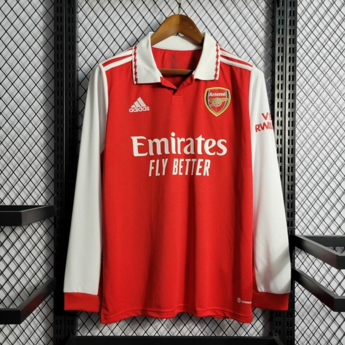 jersey  JERSEY BOLA ARSENAL HOME LONGSLEEVE TERBARU 2023 GRADE ORI TOP QUALITY - Home, S(M9L3) Best 