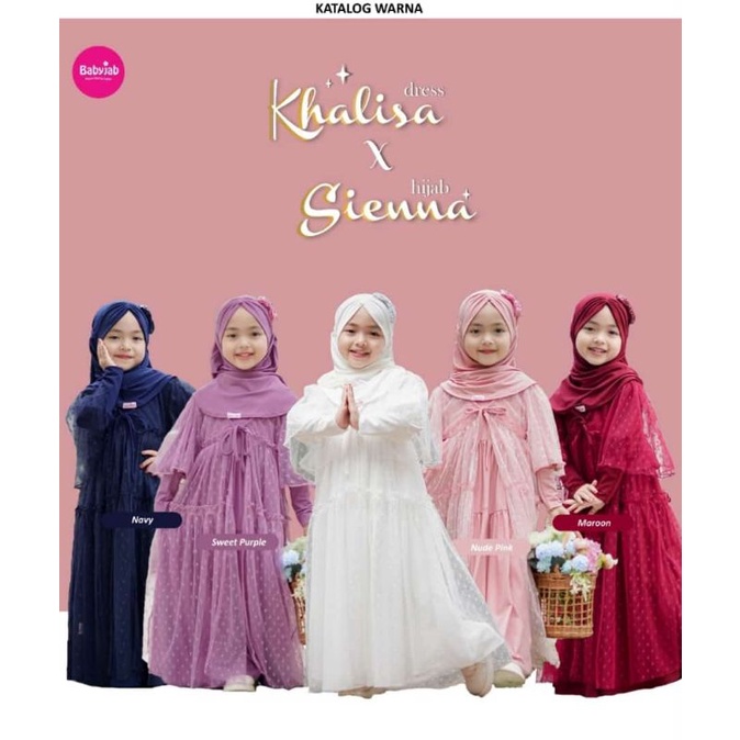 GAMIS KHALISA BY BABYJAB | GAMIS PESTA ANAK | GAMIS PESTA ONLY | GAMIS BROKAT ANAK