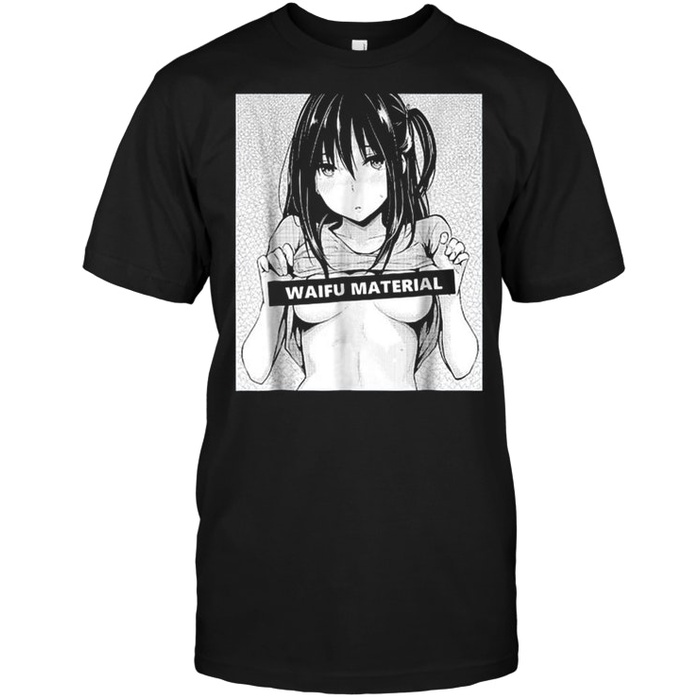 Kaos/T Shirt Artic Waifu Material Wibu Sexy Girl Cotton Combat 30S