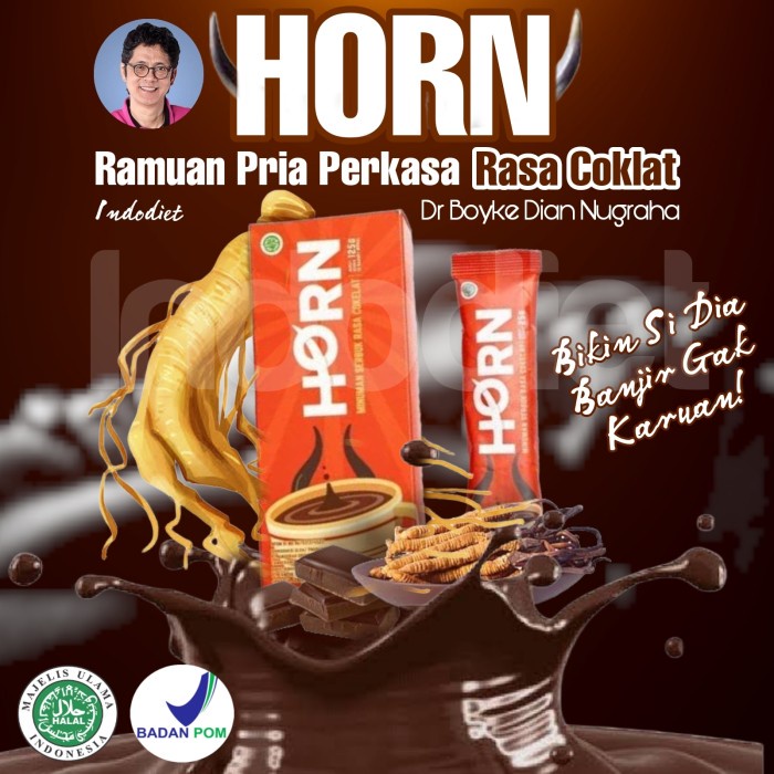 HORN Suplemen by Dr Boyke Rasa Cokelat / Coklat Pria Perkasa Stamina