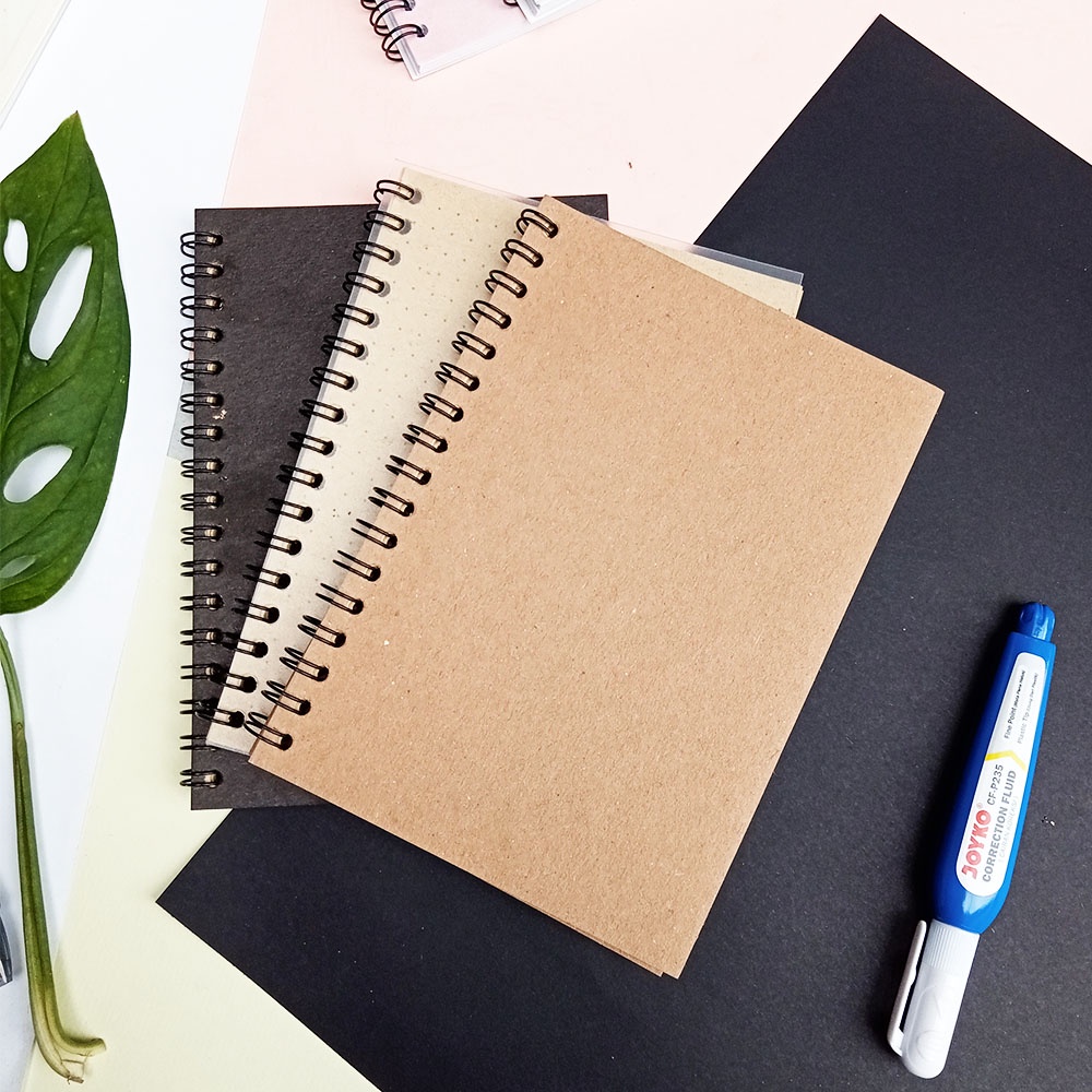 

NOTEBOOK A6/JURNAL A6/BUKU CATATAN A6/ BROWN PAPER/CRAFT PAPER/BROWN CRAFT/ GRID/KOTAK2#DOTTED/TITIK2 #BLANK/POLOS