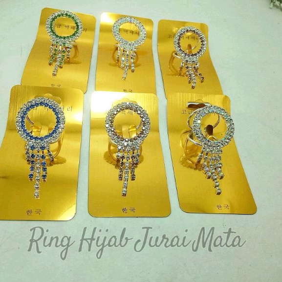 CINCIN RING KERUDUNG AKSESORIS Ring HIJAB Jurai TETES FASHION WANITA TOKOPELANGINICER