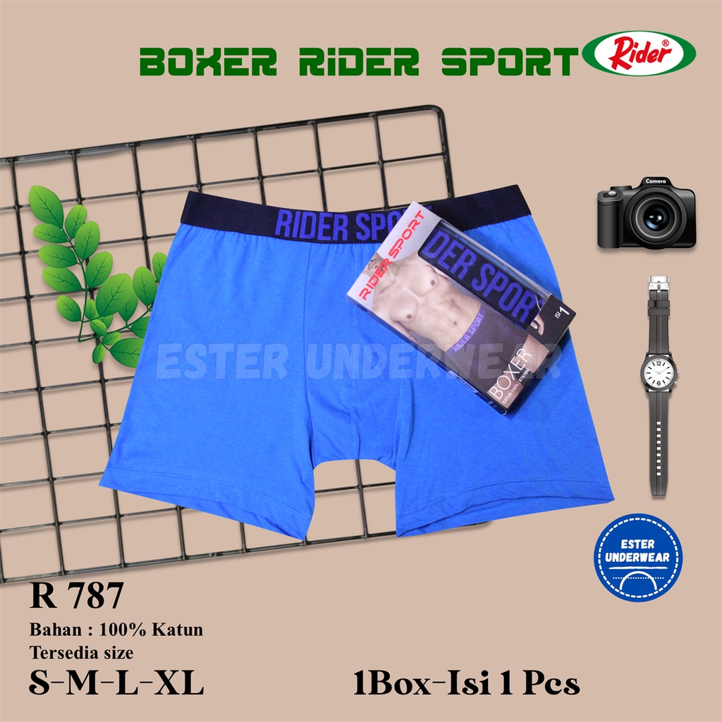 Celana Boxer Pria Rider R 787 Isi 1pcs