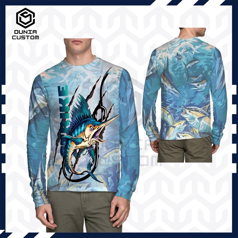 KAOS FISHING MANIA MANCING IKAN JORAN KAIL PANCING ALAT PANCING JANGKAR KAPAL LAUT OLAHRAGA TERBARU 