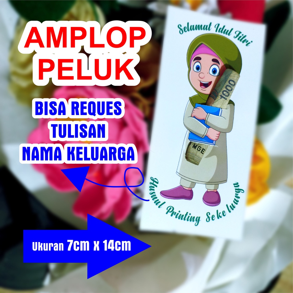 

1pack isi 6pcs amplop lebaran motif PELUK