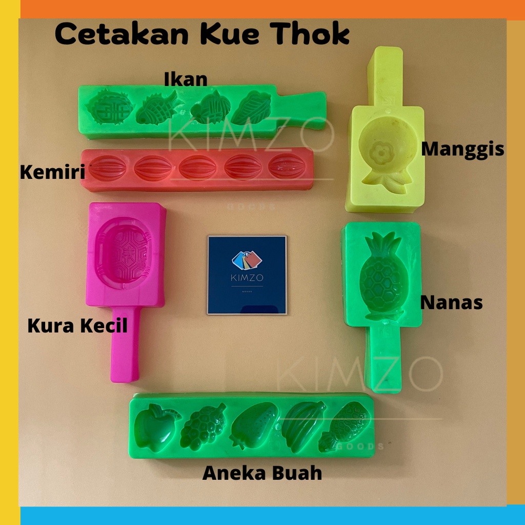 cetakan kue tok buah / cetakan kue thok kue ku cetakan kemiri / cetakan tok buah mini / cetakan nast