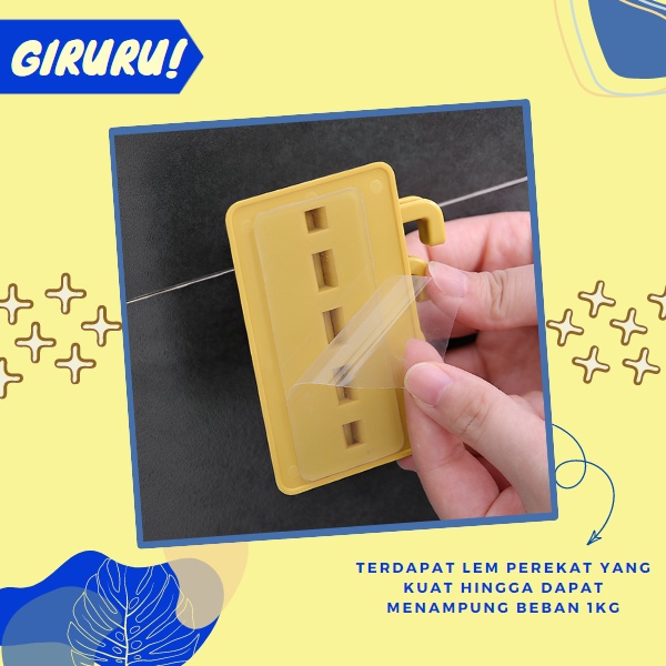 Gantungan Tempel Hanger Hook 4 in 1 Kuat dan Serbaguna / Gantungan Tempel Dinding Hook Hanger Gantungan Multifungsi 4 in 1 / Gantungan Tempel Dinding 4 Kait Lipat / Gantungan Baju Tas Kunci Peralatan Dapur Ruang Tamu / Cantelan Hook Dinding Kamar Mandi