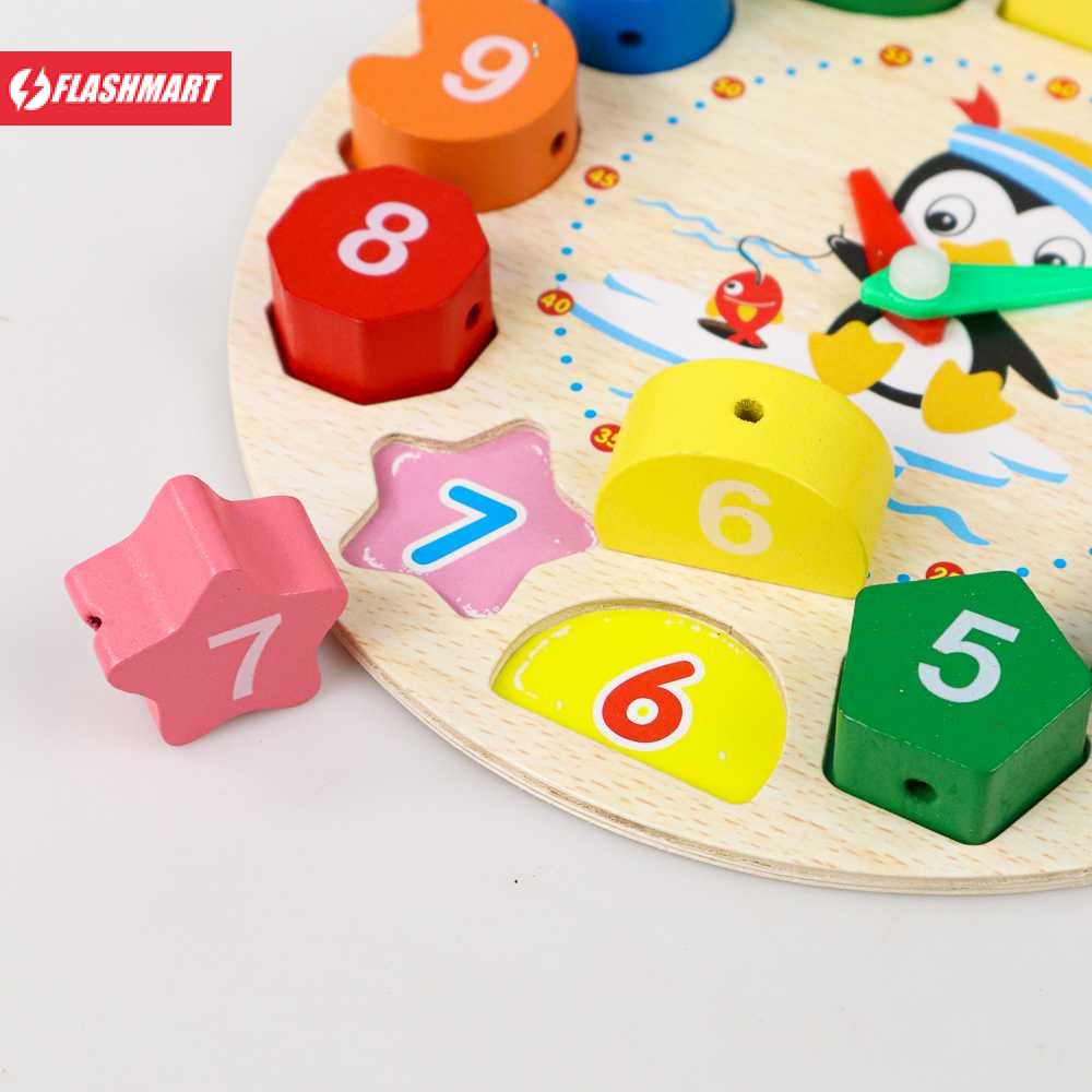 Flashmart Board Game Mainan Edukasi Anak Geometry Number Roulette Match