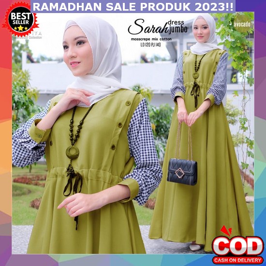 Baju Gamis Wanita Terbaru 2023 Untuk Kondangan ( Hikmahfashionbandung ) Baju Gamis Dress Wanita Terb