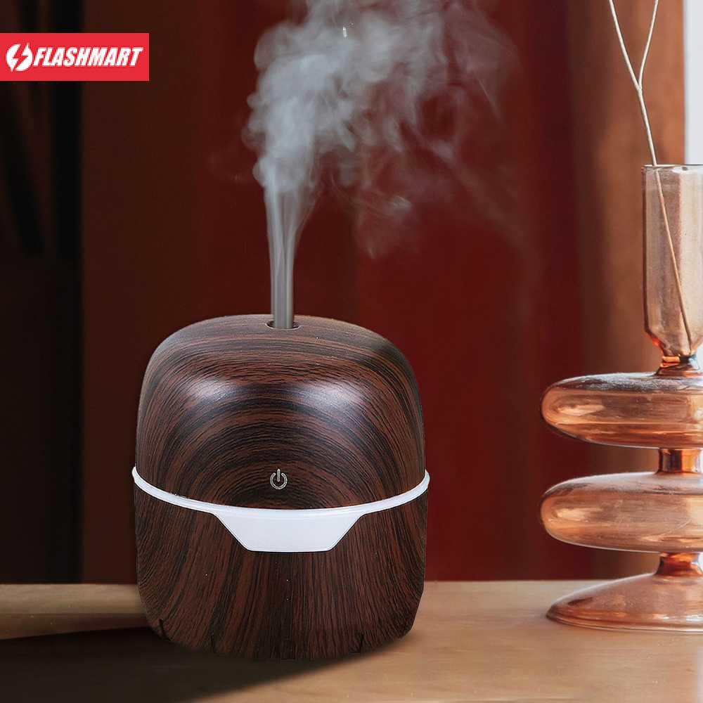 Flashmart Air Humidifier Aromatherapy Diffuser Wood Design 300ml - FZ001