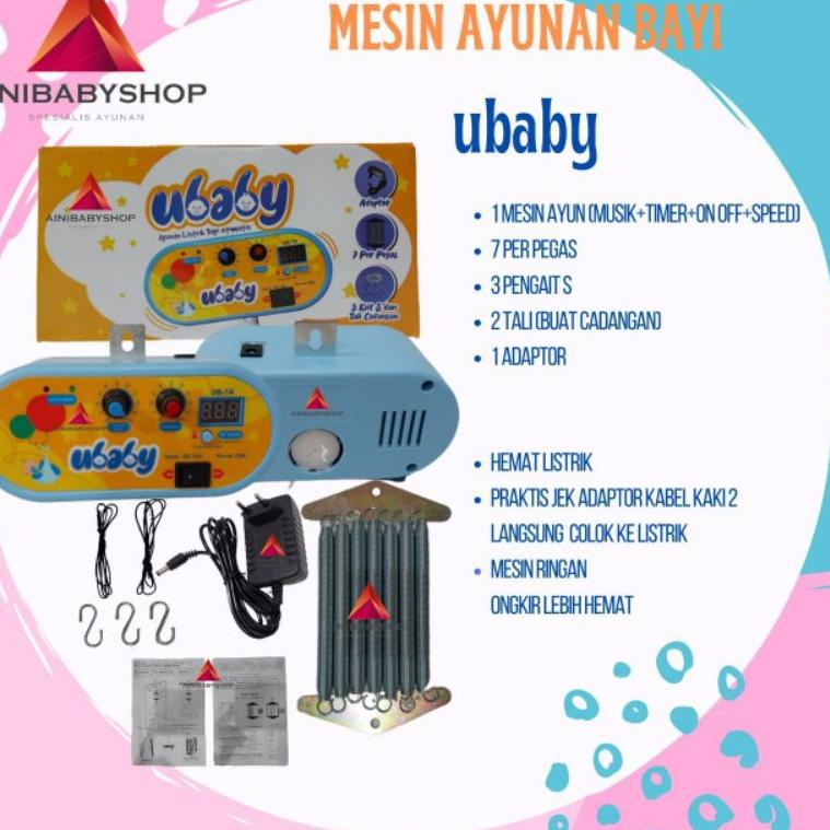 Mesin Ayunan UBABY Ayunan Listrik Murah Ayunan Otomatis Murah Perlengkapan Bayi Ayunan Bayi TERPERCA
