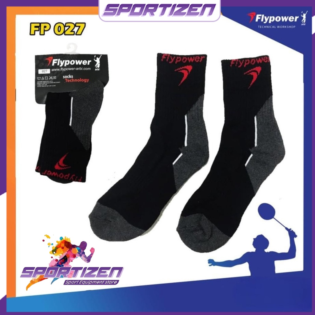 KAOS KAKI BADMINTON BULUTANGKIS FLYPOWER 027 ORIGINAL
