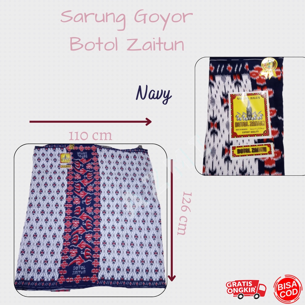 Sarung Goyor Botol Zaitun, Sarung Goyor Print Motif Goyor, Sarung Murah!!!