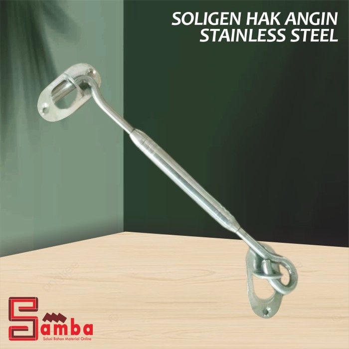 Produk Unggulan] HAK ANGIN SOLIGEN / KAITAN JENDELA SOLIGEN SS