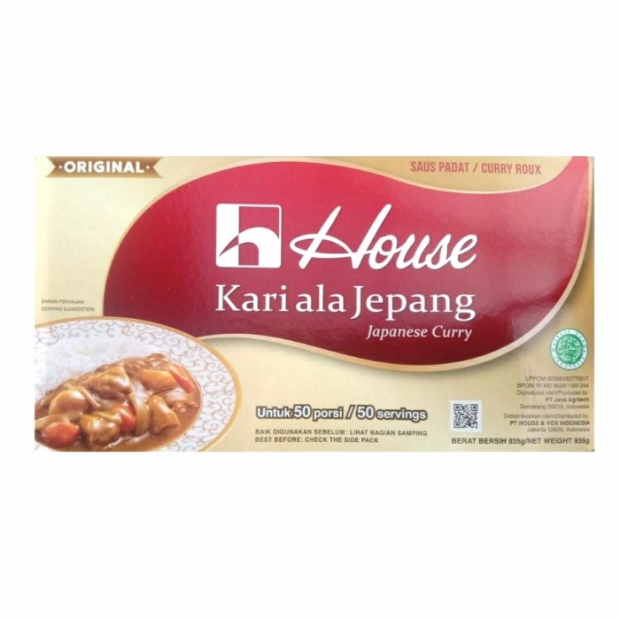 

Saos&Dressing] House Kari ala Jepang - Curry Sauce Mix - Bumbu Saus Kari Padat 1 kg - original