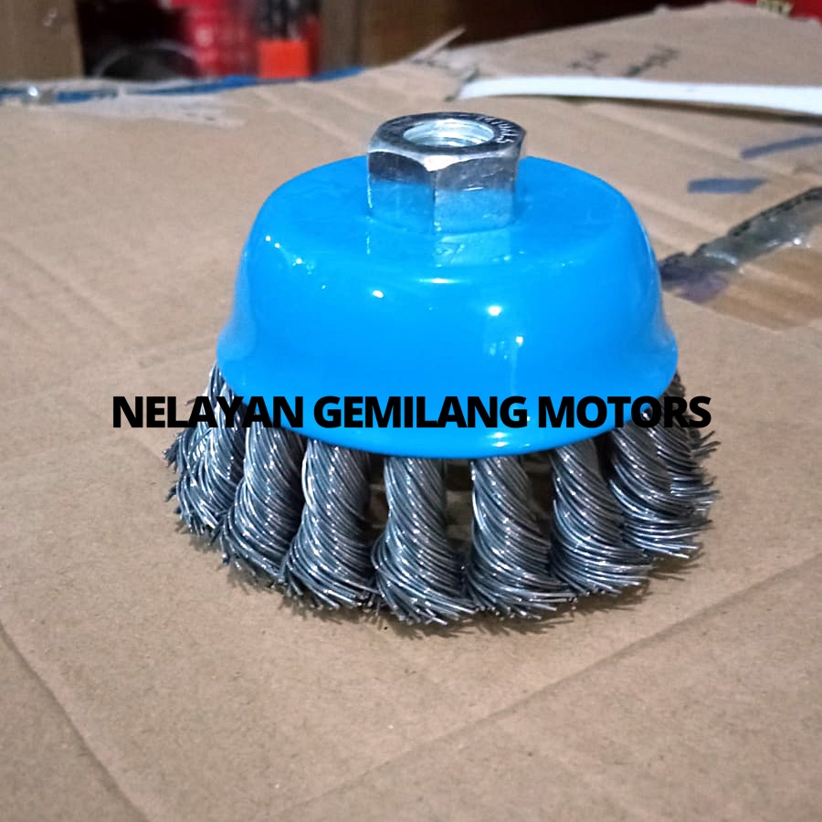 Cup Brush Kepang Gurinda Merk Benz Wire Cup Brush