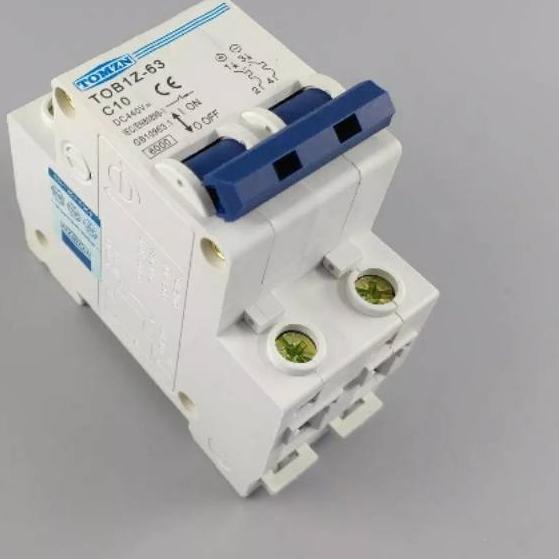 ➥ MCB DC 2 P 10A DC 440 V Sirkuit breaker MCB C curve ❁