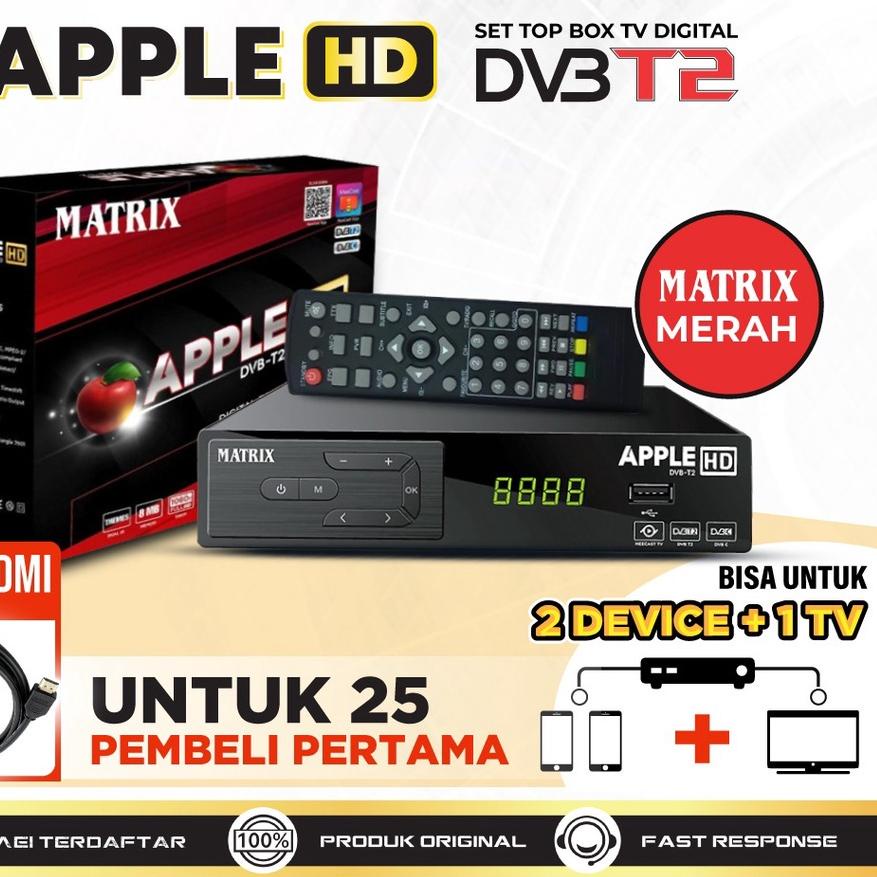 ۩ Set Top Box Matrix DVBT2 STB Antena Converter TV Tabung Analog ➼
