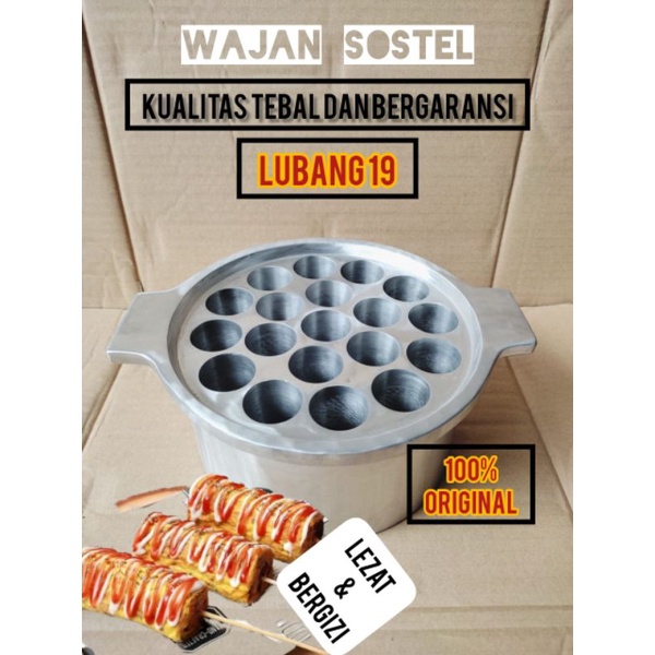 WAJAN SOSTEL/CETAKAN PEMBUAT SOSIS TELUR/WAJAN SOSTEL LUBANG 19