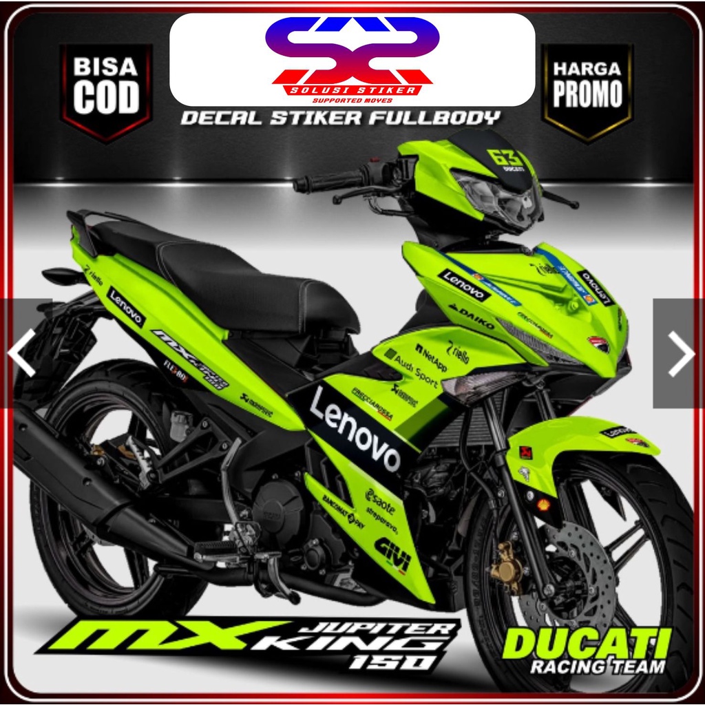 Stiker Decal Mx King 150 Full Body Motif Hijau Stabilo FullBody