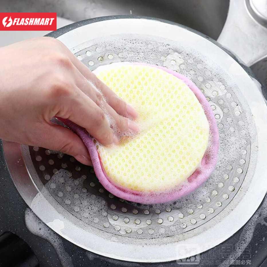 Flashmart Star Spons Cuci Piring Double Sides Cleaning Sponge 3PCS - XY-0186