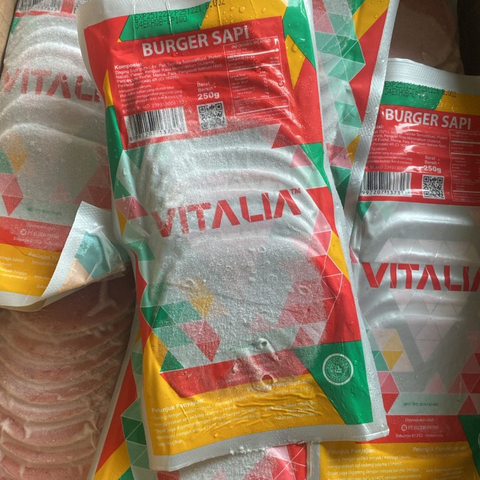 

Vitalia burger sapi isi 10 250gr