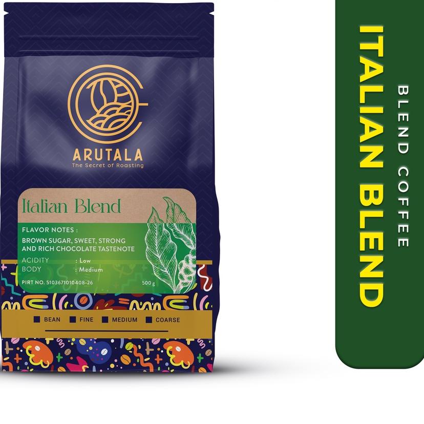 

❂ ARUTALA Kopi Italian Blend for Espresso 500 Gram ❁