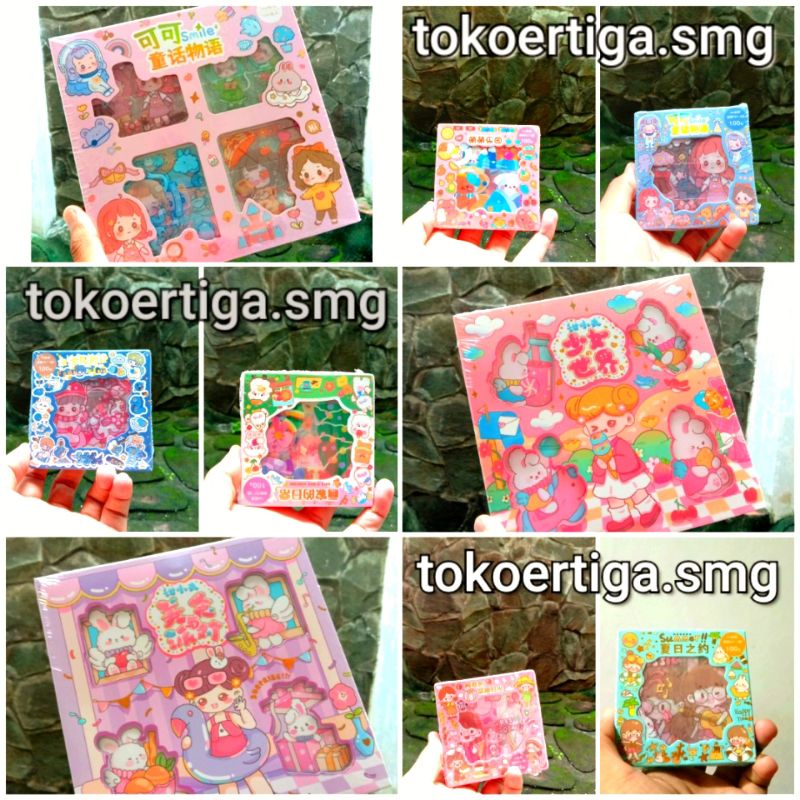 

Stiker Korea Lucu Waterproof 100 Lembar Asthetic untuk Buku Jurnal, Diary, Case HP