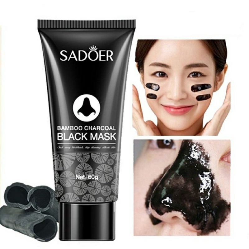 MASKER KOMEDO SADOER | BLACK MASK CHARCOAL ACTIVATED CARBON