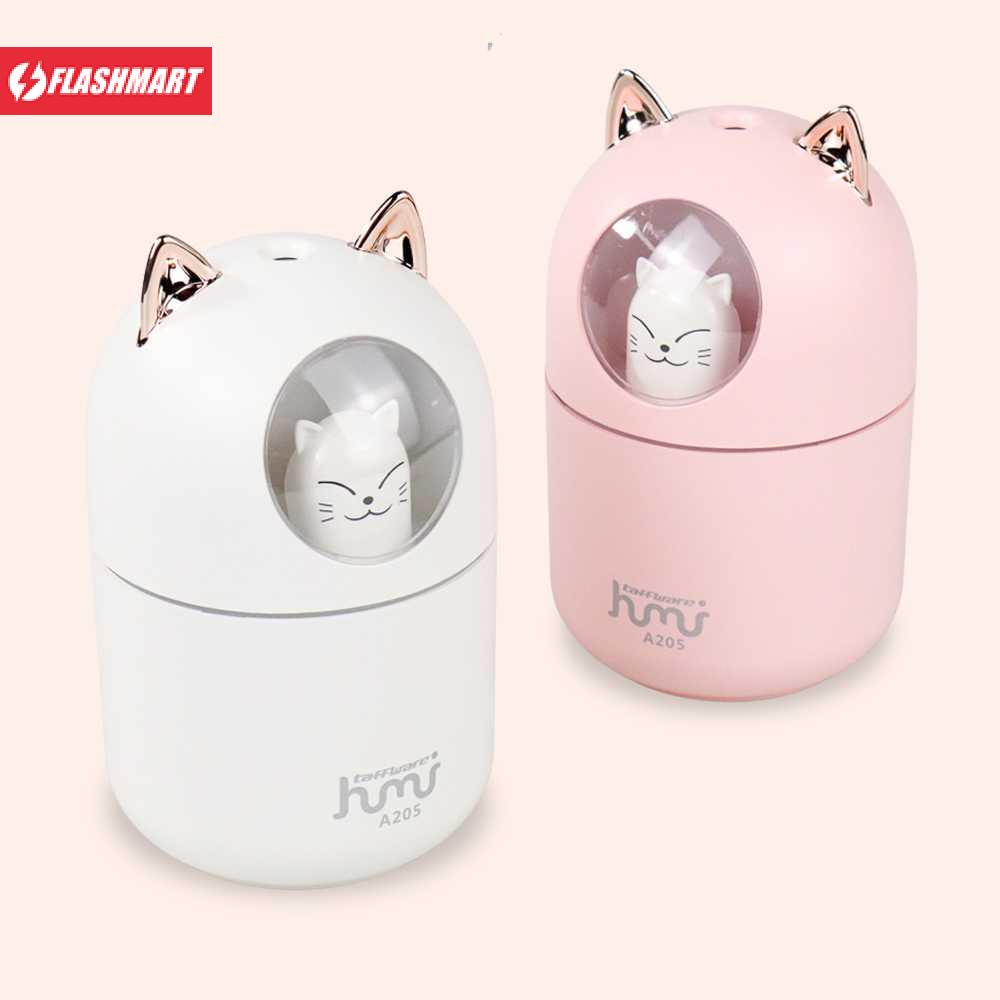 Flashmart Humi Humidifier Pelembab Udara Diffuser Cute Cat 300ml - A205